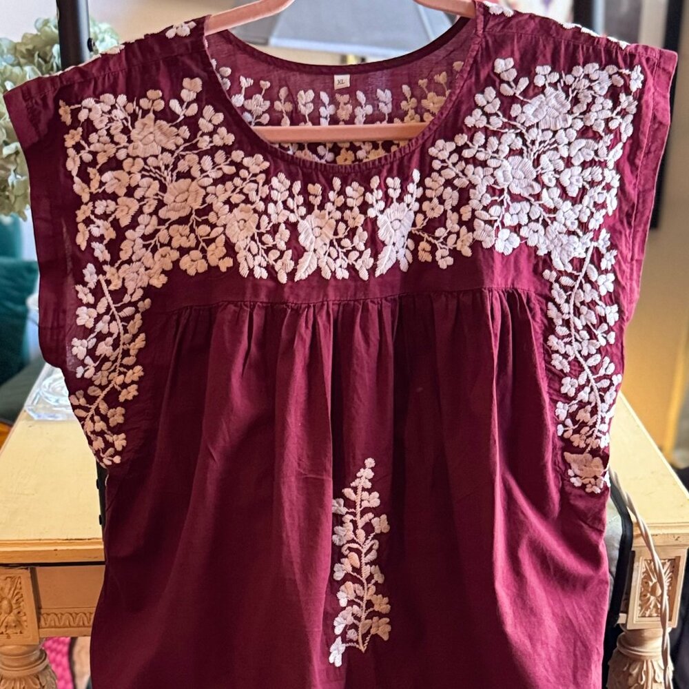 Spirit Dress 100% Cotton Embroidered Top